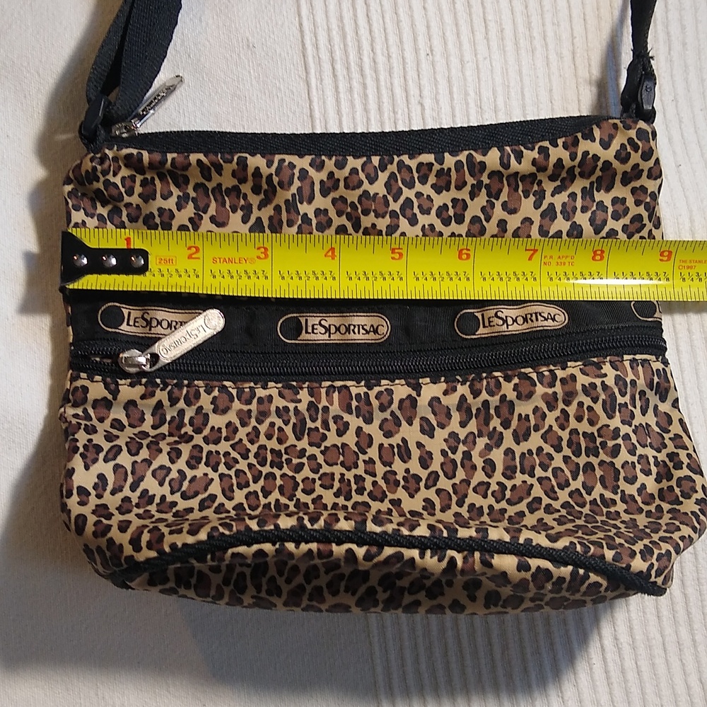 LeSportsac Leopard Print Crossbody Bag in Brown and Black